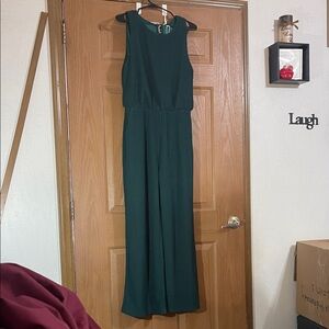 Chic Sleeveless Teal Jumpsuit